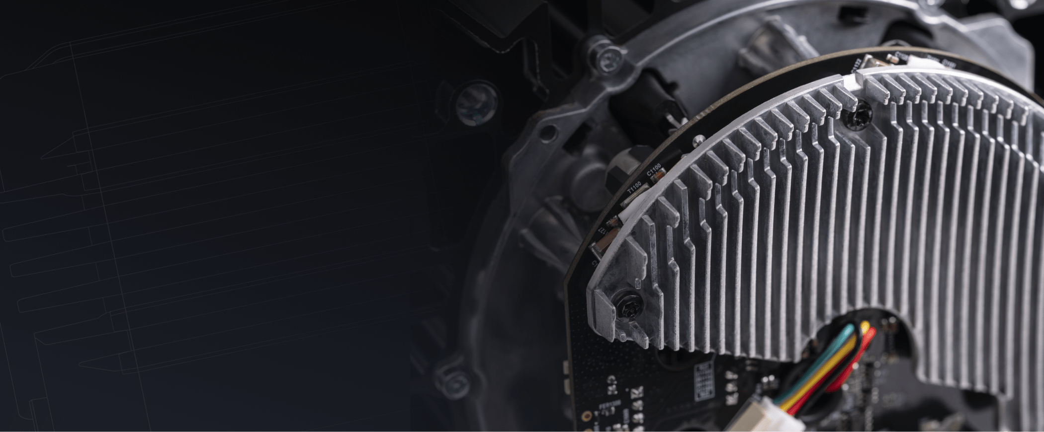 Fanatec Podium DD 25 Nm zblenie na wnętrze bazy